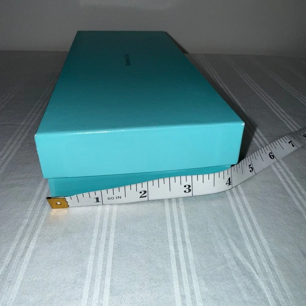 Tiffany & Co Authentic Signature Blue Rectangular Jewelry Gift Box 9.5x4x2